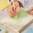 NOTES ADEZIV DELI 101 x 152mm, DLEA048, 4 x 25 file/set R-V-G-A liniat