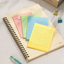 NOTES ADEZIV DELI 101 x 152mm, DLEA048, 4 x 25 file/set R-V-G-A liniat