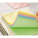 NOTES ADEZIV DELI 76 x 101mm, DLEA046, 4 x 25 file/set R-V-G-A liniat