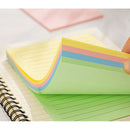 NOTES ADEZIV DELI 76 x 126mm, DLEA047, 4 x 25 file/set R-V-G-A liniat