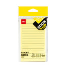 NOTES ADEZIV DELI 76 x 126mm, DLEA047, 4 x 25 file/set R-V-G-A liniat