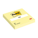 NOTES ADEZIV 76 x 76mm, 3M, 100 file/set, PASTEL GALBEN