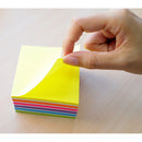 NOTES ADEZIV CUB 76 x 76mm, HO-21539, 400 file/set, MIX GALBEN