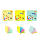 NOTES ADEZIV 76 x 76mm, HO-21571, 4 x 25 file/set, NEON MIX