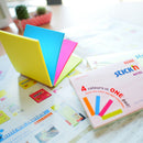 NOTES ADEZIV 76 x 76mm, HO-21571, 4 x 25 file/set, NEON MIX