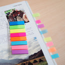 INDEX ADEZIV 12 x 45mm, HO-21345, NEON MIX + RIGLA, PLASTIC, 8 x 25 file/set