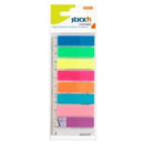 INDEX ADEZIV 12 x 45mm, HO-21345, NEON MIX + RIGLA, PLASTIC, 8 x 25 file/set