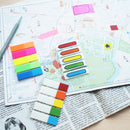 INDEX ADEZIV 12 x 45mm, HO-21050, NEON MIX, PLASTIC, 5 x 25 file/set*