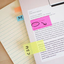 INDEX ADEZIV 12 x 45mm, HO-21050, NEON MIX, PLASTIC, 5 x 25 file/set*