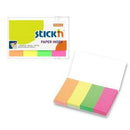 INDEX ADEZIV 20 x 50mm, HO-21205, NEON MIX, HARTIE, 4 x 50 file/set