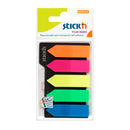 INDEX ADEZIV 12 x 45mm, HO-21143, NEON, PLASTIC, SAGEATA, 5 x 25 file/set