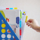 INDEX ADEZIV 38 x 76mm, HO-21609, NEON, PLASTIC, 4 x 20 file/set