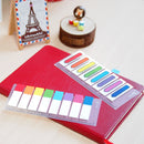 INDEX ADEZIV 12 x 45mm, HO-21467, NEON, PLASTIC, 8 x 15 file/set