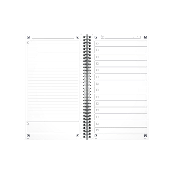 CAIET ORGANIZATOR 115 file, 14,1 x 24,5cm, OXFORD Office Essentials Task Manager