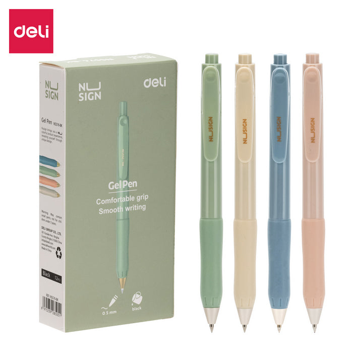 PIX GEL cu MECANISM DELI NUSIGN, scriere 0,5 mm