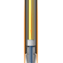 PIX GEL cu MECANISM DELI NUSIGN ALBASTRU, scriere 0,5mm