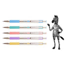 PIX METALIC CU MECANISM ZEBRA F-301 Pastel, scriere 0,7 mm