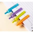 PIX PLASTIC cu MECANISM DELI DLEQ51 PASTEL, scriere ALBASTRU, 0,7mm