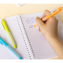 PIX PLASTIC cu MECANISM DELI DLEQ51 PASTEL, scriere ALBASTRU, 0,7mm