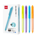 PIX PLASTIC cu MECANISM DELI DLEQ51 PASTEL, scriere ALBASTRU, 0,7mm