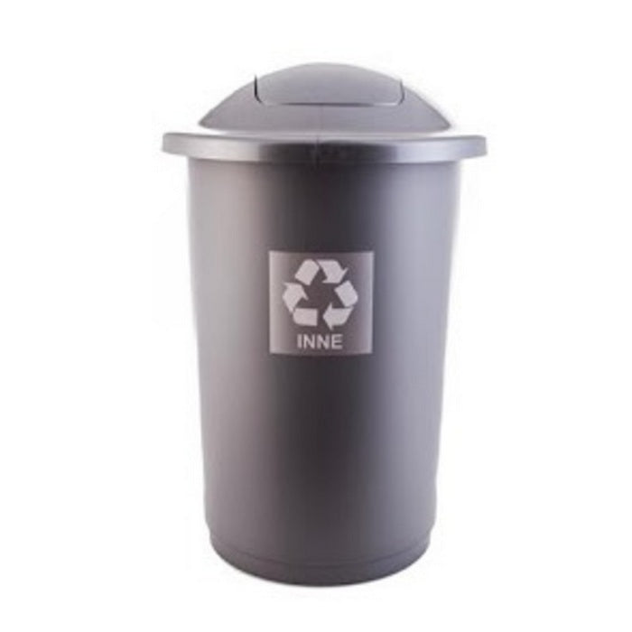 COS PLASTIC PLAFOR TOP, pentru colectare selectiva, 50 litri, COLOR, cu CAPAC COLOR*