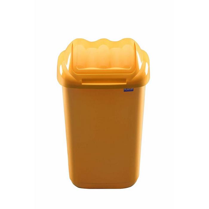 COS PLASTIC PLAFOR Fala cu CAPAC batant, pentru colectare selectiva, 50 litri, COLOR*