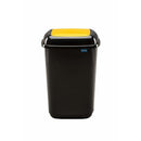 COS PLASTIC PLAFOR Quatro pentru colectare selectiva, 45 litri, negru cu CAPAC BATANT COLOR *