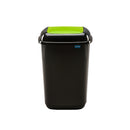 COS PLASTIC PLAFOR Quatro pentru colectare selectiva, 45 litri, negru cu CAPAC BATANT COLOR *