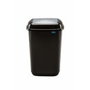COS PLASTIC PLAFOR Quatro pentru colectare selectiva, 45 litri, negru cu CAPAC BATANT COLOR *