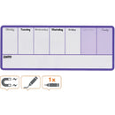 PLANNER MAGNETIC SAPTAMANAL 14 x 36 CM ALBASTRU NOBO*