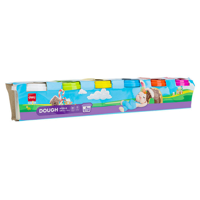 PLASTILINA COLOR DELI MODELAJ, set 6 culori x 100 gr