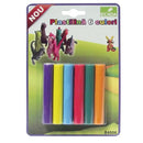 ** PLASTILINA COLOR ECADA, set 6 culori, lichidare de stoc