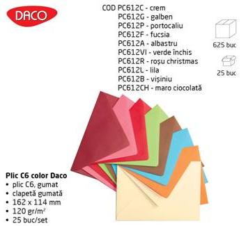 PLIC COLOR LC6, GUMAT, pachet 25 buc