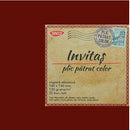 *PLIC COLOR PATRAT 14 x 14cm, pachet 25 buc, BORDEAUX, lichidare de stoc