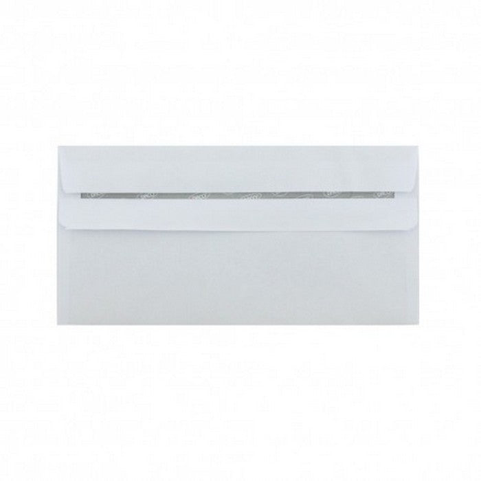 PLIC DL, 110 x 220 mm, AUTOADEZIV, ALB, pachet 100 buc