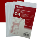 PLIC TC4, 229 x 324 mm, SILICONIC, ALB, Optima, BURDUF 30 mm, pachet 25 buc