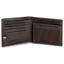 PORTOFEL CATERPILLAR Onix, din piele, 2 compartimente pentru carduri si 1 pentru monede, maro*