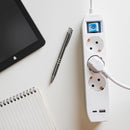 PRELUNGITOR SPACER, 3 PRIZE + 1 x Type-C, 1 x USB 4,5m, cu INTRERUPATOR si PROTECTIE SOC CURENT*