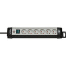 PRELUNGITOR BRENNERSTUHL Premium 6 PRIZE 3 m, cu impamantare, intrerupator, ALB