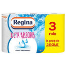 PROSOP HARTIE ROLA ALBA REGINA Ultra Absorb, 3 straturi, 60 foi, 13,80 m, pachet 3 role