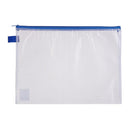 MAPA PLASTIC A4 DELI MESH ZIP, cu FERMOAR, CULORI MIXATE ASORTATE