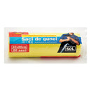 SACI MENAJERI HDPE GALBEN, 20 buc / rola, 60 liltri