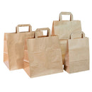 SACOSA HARTIE KRAFT cu maner banda KN, 26 x 17 x 27 cm, pachet 50 buc*