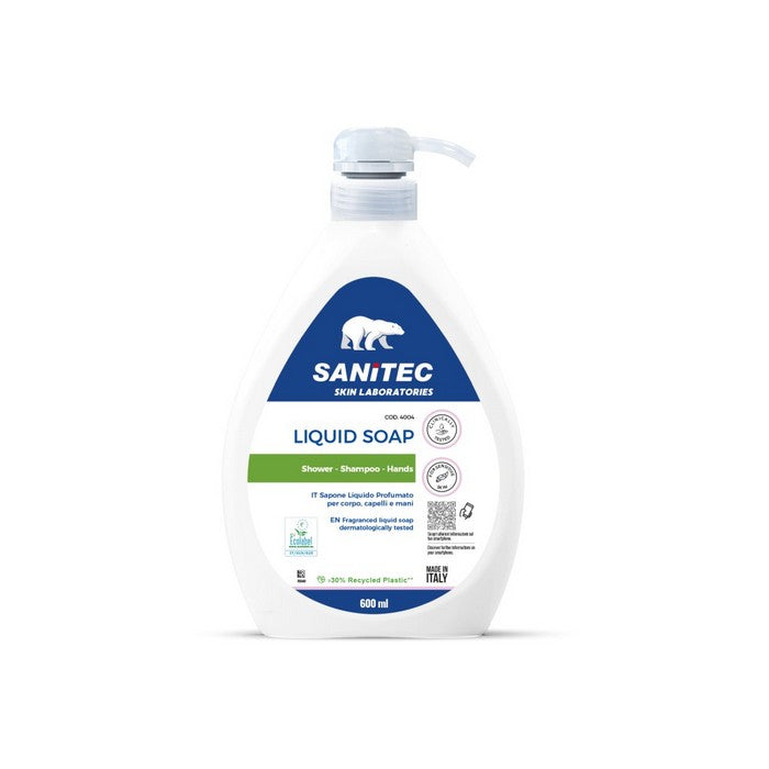 *SAPUN LICHID cu POMPITA SANITEC Bio Green Power, 600 ml, lichidare de stoc