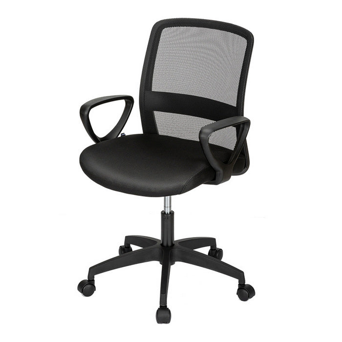SCAUN de birou DELI SPATAR MESH 4507, NEGRU*