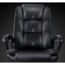 SCAUN DIRECTORIAL DELI IMITATIE PIELE 4913S, NEGRU*