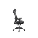 SCAUN de birou Office Products Dokos, brate plastic, rotile, mesh textil, NEGRU*