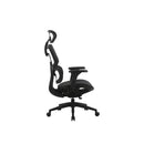 SCAUN de birou Office Products Hydra, brate plastic, rotile, mesh textil, NEGRU*