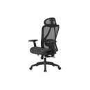 SCAUN de birou Office Products Kalamos, brate plastic, rotile, mesh textil, NEGRU*