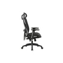 SCAUN de birou Office Products Kalamos, brate plastic, rotile, mesh textil, NEGRU*